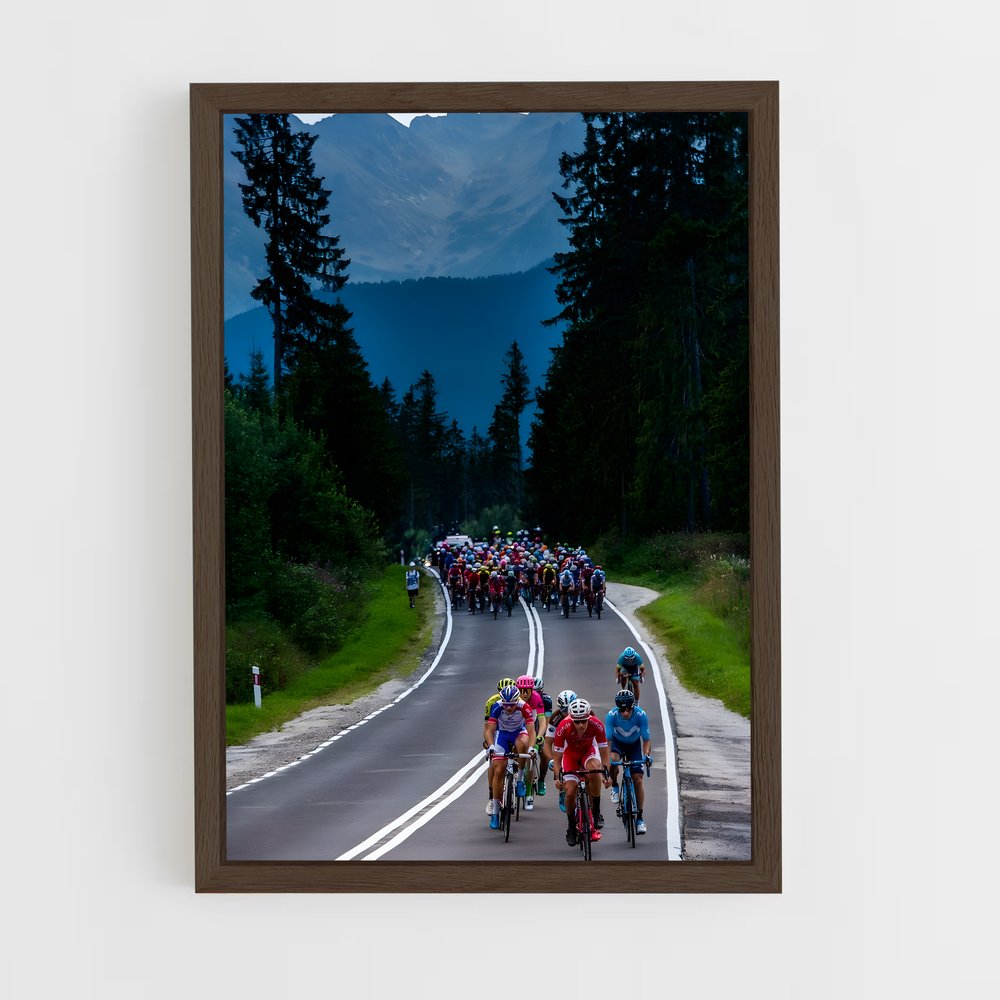 Poster Cyclistes en Pologne – affiche Cyclisme (vue 5)